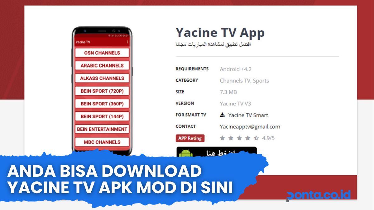 Anda Bisa Download Yacine TV APK Mod di Sini