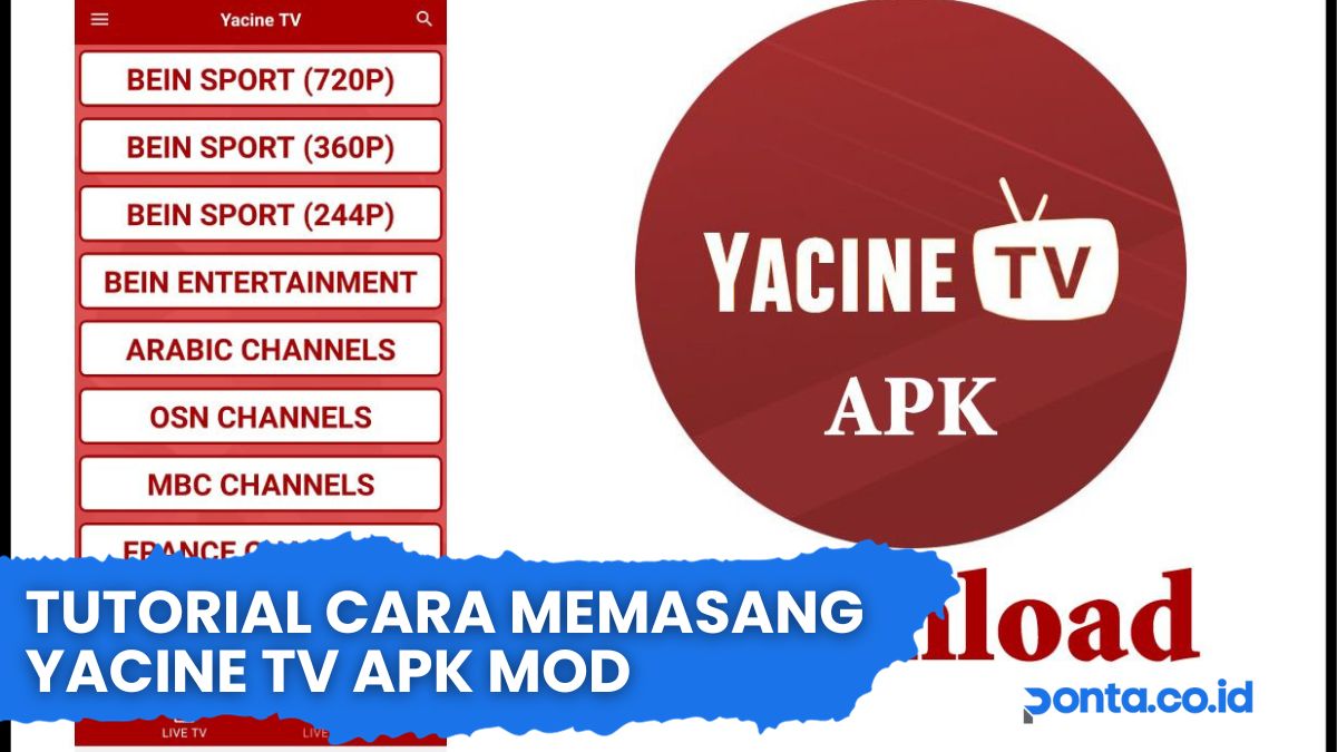 Tutorial Cara Memasang Yacine TV APK  Mod