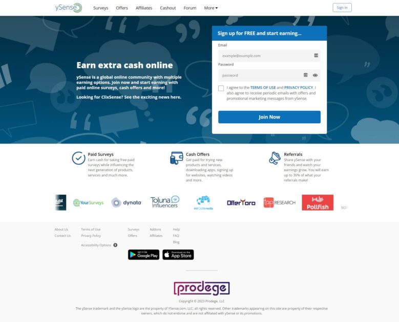 Situs Penghasil Uang YSense